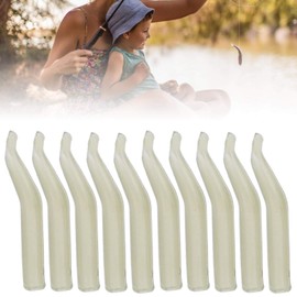 BigKing Anti-tangles sleeves, 100 pieces, 20 mm, PE anti-tangles line, target sleeve, light green, carp, fishing accessories, tackle