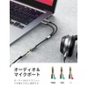 UGREEN 3.5mm 4極 3極 変換ケーブル 4極(メス) -3極(オス*2)マイク 変換ケーブル 3.5mm 変換ケーブル