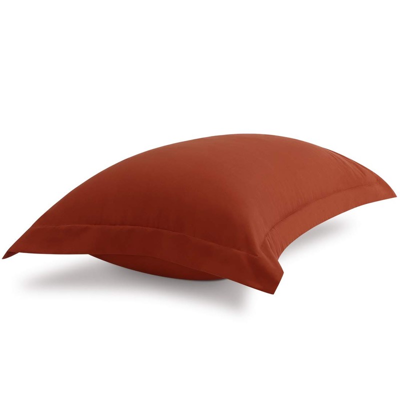 PiccoCasa Pillow Shams 2 Packs Oxford Pillowcases, Soft Brushed Microfiber