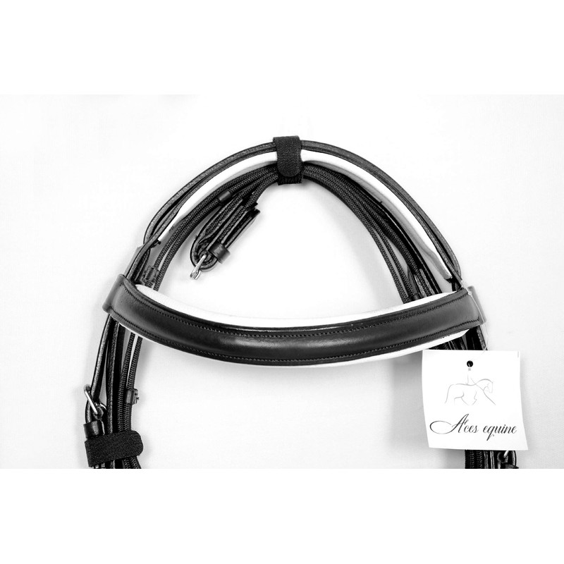 Aces Equine LEATHER BONEFIRE BRIDLE 1.5" BROWBAND 1" NOSE BAND