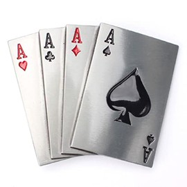 Ace Belt Buckle for Men, Lucky Poker Playing Cards Belt Buckle, Ace of Spade Belt Buckle, Four Aces Belt Buckle, Western Cowboy Belt Buckle, Punk Rock Poker Cards Belt Buckle Gifts