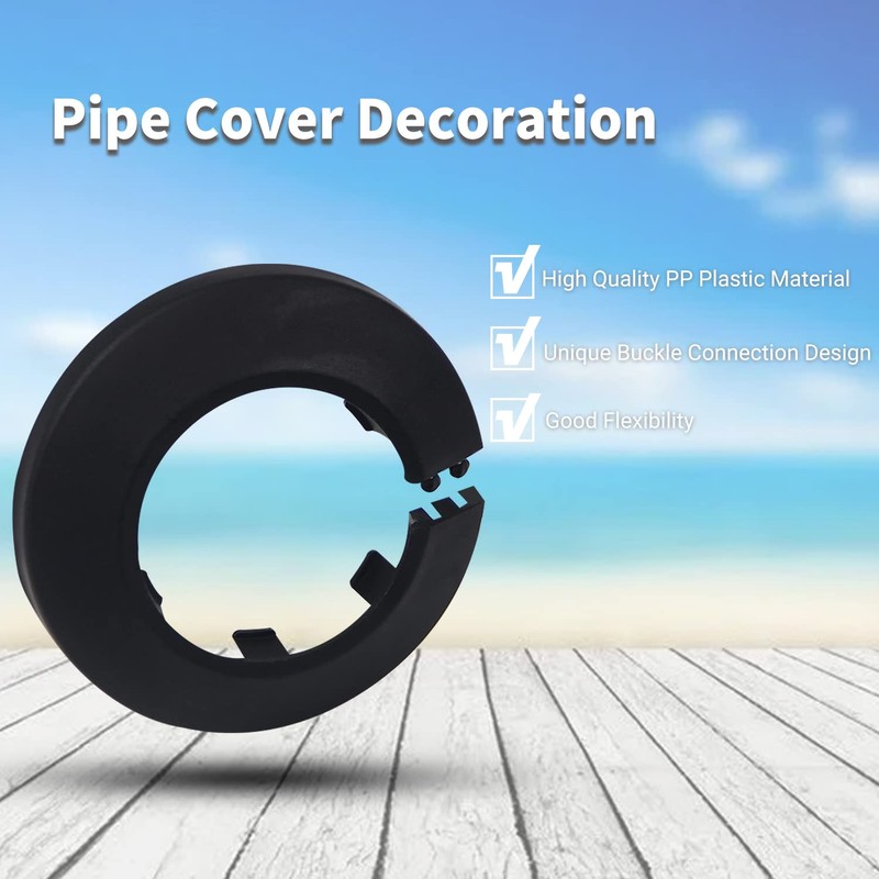 MroMax Fit for 1.3 inch OD Flange Water Pipe Cover