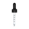 NuVape.net Graduated Measurement Marked Glass Dropper Closure Black (for 1