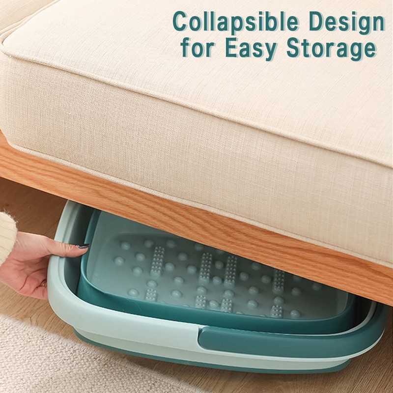 Collapsible Foot Bath Basin for Soaking Feet,Pedicure Foot Spa, Foot