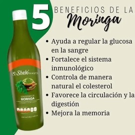 Moringa Líquida Bebida Sheló Nabel Rico Vitamina 2 Pz S605-2