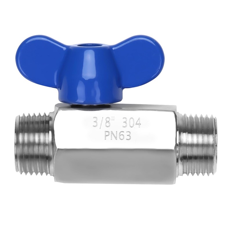DERNORD Stainless Steel Ball Valve -3/8 Inch NPT Thread Male