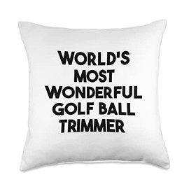World's Most Wonderful Golf Ball Trimmer Throw Pillow, 18x18, Multicolor