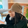 [Zikanga] ニット帽 レディース 秋冬 調節ロープ付き 小顔効果 耳までまん丸と包む 防寒防風 柔らかい おしゃれ