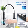 LUFEIDRA Touchless Kitchen Faucet with Pull Down Sprayer-Black Kitchen Faucet