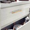Haliwu 10 Pack Gold Cabinet Handles, Brushed Brass Cabinet Pulls