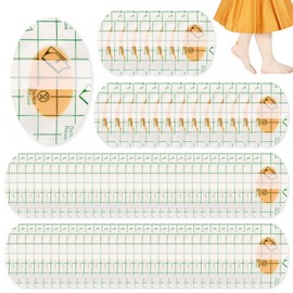 RISF Pack of 80 Bubble Plasters Heel, Hydrocolloid Plasters, Invisible Hiking Gel Plasters, Protective Skin Extra Strong Protection for Blisters, Running, Hiking, Walking