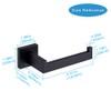 TASTOS Toilet Paper Holder Matte Black, Toilet Tissue Roll Holders
