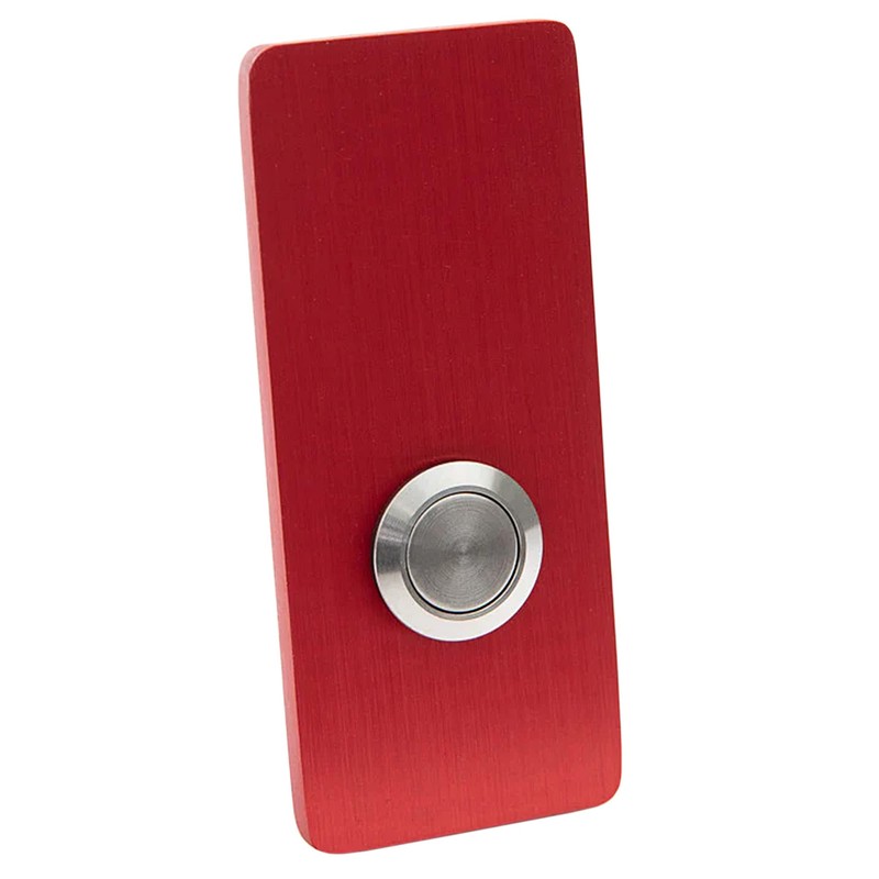 MSH Modern Stainless Hardware Model R7 Red Doorbells, R-Series Anodized