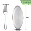HaWare Toddlers Kids 18/8 Stainless Steel Plates, Durable Metal 304