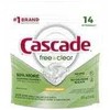 Cascade Free & Clear Dishwasher Pods, ActionPacs Dishwasher Detergent Tabs, Lemon Essence Scent, 14 Count