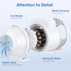 Tesansi 4 Inch Inline Duct Fan with EC Motor -