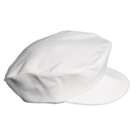 Boys White Special Occasion Cabbie Captains Baby Hat - Size 2T