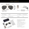 Gleyemor Kids Polarized Aviator Sunglasses for Little Girls Boys Age