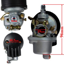 GLENPARTS Carburetor working with 49cc 50cc 60cc 66cc 80cc 2-Stroke Engine Motorized Bike Bicycle ATV Quad Bicycle Scooter Motor Racing Bikes