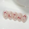 [Handmade Nail Tips] Ribbon Point Nail Tips - Mini Oval