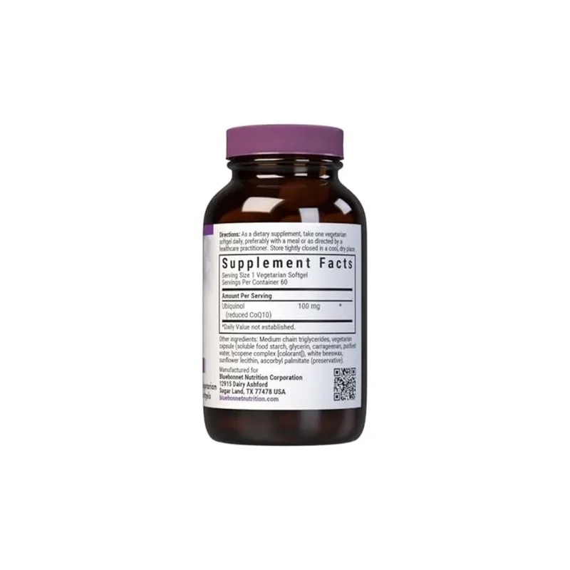 Bluebonnet Coq10 Ubiquinol Cápsulas 100 Mg 60 Cápsulas
