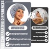 Shower Cap, Pack of 2 Satin Shower Caps, Waterproof Elastic