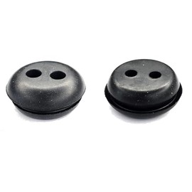 cyclingcolors 2 x Fuel Tank Rubber Grommets Gas Cutter Petrol Tank Nozzle Universal Fuel Line Pipe Seal Brush Cutter Trimmer Lawn Mower Diameter 19.5 mm 2 Holes