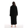 Just Love Plush Zipper Lounger Robe 6793-BLK-L Black