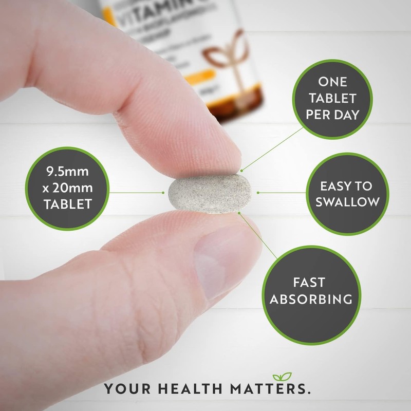 Vitamin C 1000mg (2 Packs of 180) – 360 Vegan