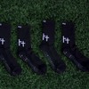 Premier Edge 3 Cross Black Grip Socks - Quantity: 1