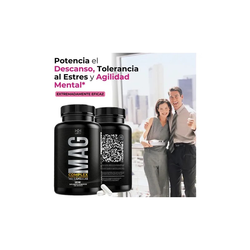 Libity Magnesio Complex Tipos Citrato Treonato Glicinato Gluconato Cloruro Fórmula