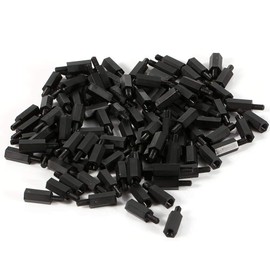 M3 Male/Female Spacer Pack of 100 Black Nylon Hex Spacer Assorted Set 12mm+6mm