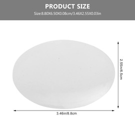 MILISTEN Sublimation Blank Fridge Magnets, 12pcs Oval Fridge Magnet Sublimation Blanks Photo Magnets for Kitchen Fridge Whiteboard Map Calendar Decor DIY Projects, Large