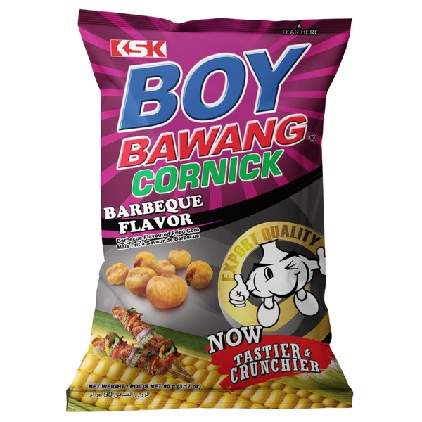 Boy Bhawan Fried Corn Barbecue, 3.2 oz (90 g) x 5 Packs