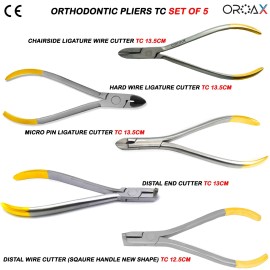OROAX Alicates cortadores de alambre duro Instrumentos de ortodoncia distal dental - X1- Micro Pin Ligature Cutter 13.5cm