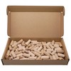 SKIR'CO (Pack of 100) Wooden Dowels 10x25mm Grooved Wood Dowels