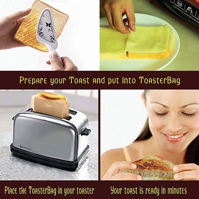 YOOCOOL Non Stick Toaster Bags Reusable and Heat Resistant Easy