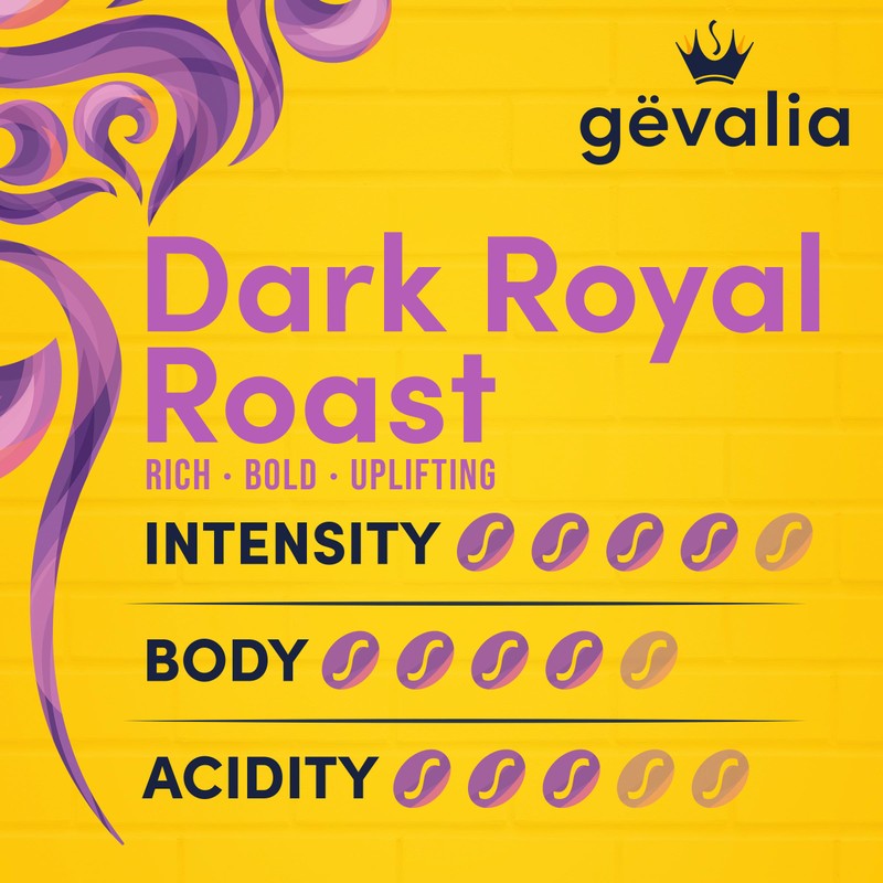 Gevalia Dark Royal Roast Dark Roast K‐Cup Coffee Pods, 10