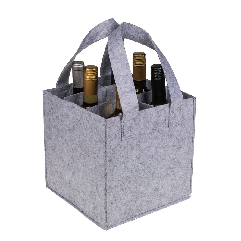 MIJOMA Felt Bottle Bag, Felt Bag for Bottlebag, Shopping Bag,