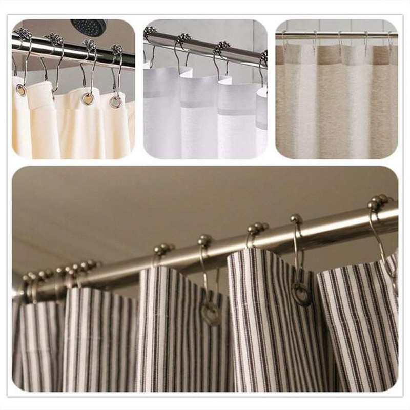 A- LIFE Shower Curtain Rings Curtain Ring Hooks Curtain Hooks