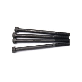 binifiMux 4pcs M10 x 130mm Black Socket Cap Bolts Screws 12.9 Grade Alloy Steel