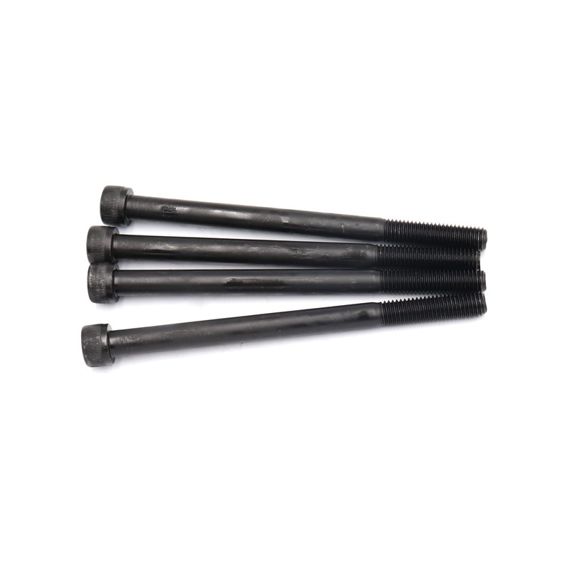 binifiMux 4pcs M10 x 130mm Black Socket Cap Bolts Screws