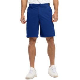 Rdruko Men's Golf Shorts Stretch Dry Fit 9" Lightweight Casual Dress Shorts with Pockets(Royal Blue, US 40)