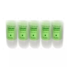 Gita [뷰티나라] 김정문알로에 워터스플래쉬 쿨링선스틱 얼음자차 23g 5개 [Beauty Country] Kim Jeong-moon Aloe Water Splash Cooling Sun Stick Ice Green Tea 23g 5pcs [5 items]