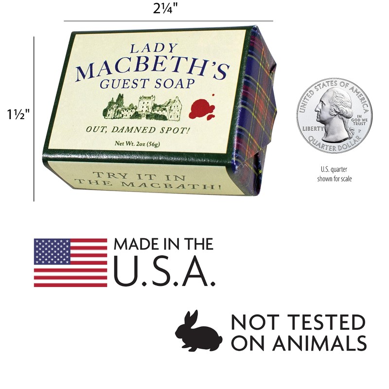 The Unemployed Philosophers Guild Shakespeare Lady Macbeth's Guest Soap -