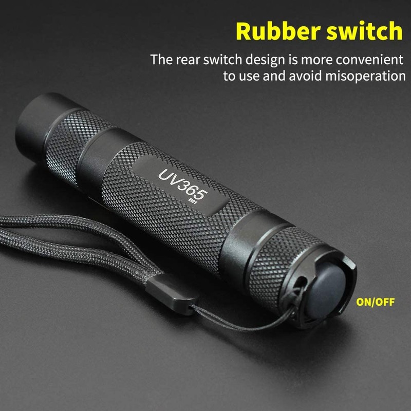 DARKBEAM B01 10W UV 365nm Blacklight Flashlight Wood's lamp Black