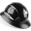 GREEN DEVIL Full Brim Hard Hat with Built-in Visor Vented