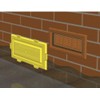 Airbrick flood water defence Protection cover and Brown frame/Air Brick