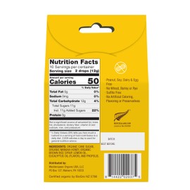 Wedderspoon Organic Manuka Honey Drops, Lemon & Bee Propolis, 20 Count (Pack of 1) | Genuine New Zealand Honey | Perfect Remedy For Dry Throats