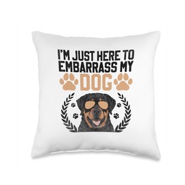 Rottweiler Dog Rottie Dog Rottweilers Throw Pillow